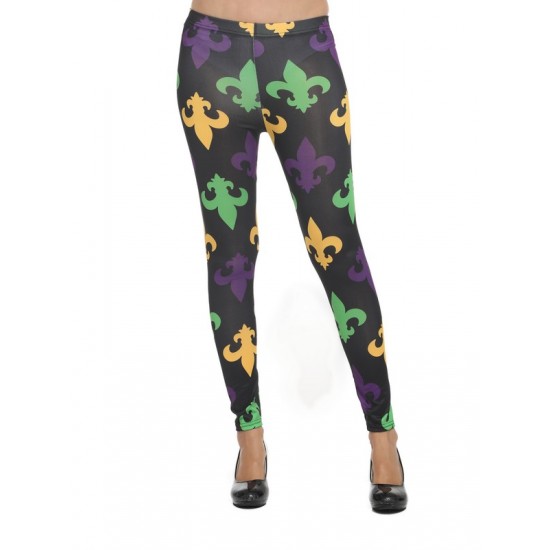 Mardi Gras Leggings - S/M