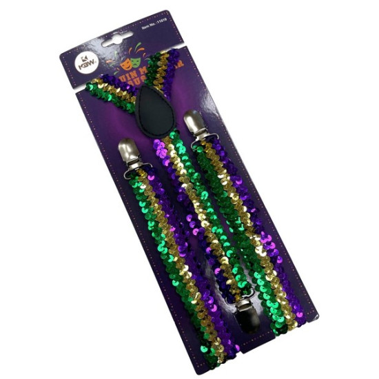 Mardi Gras Sequin Suspenders Mardi Gras Sequin Suspenders