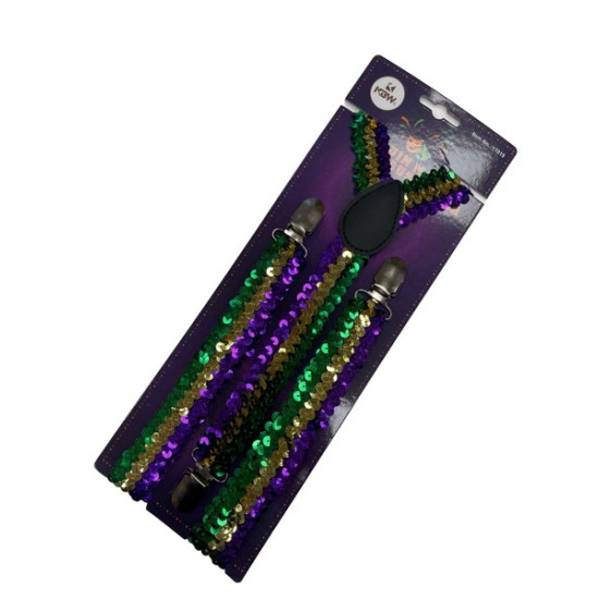 Mardi Gras Sequin Suspenders Mardi Gras Sequin Suspenders