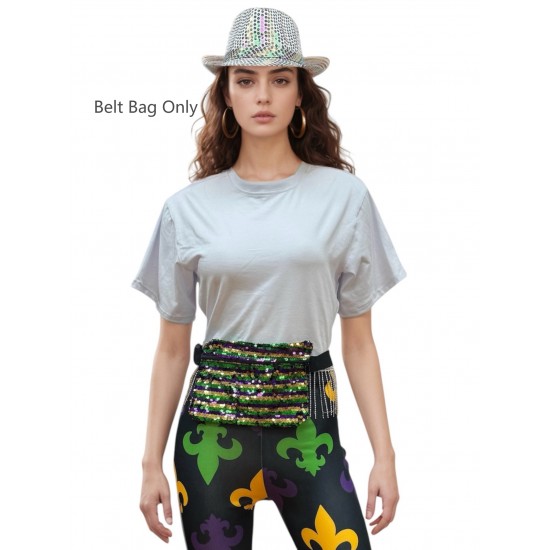 Mardi Gras Sequin Fanny Pack Mardi Gras Sequin Fanny Pack