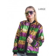 Mardi Gras Sequin Jacket - Large Mardi Gras Sequin Jacket - Large