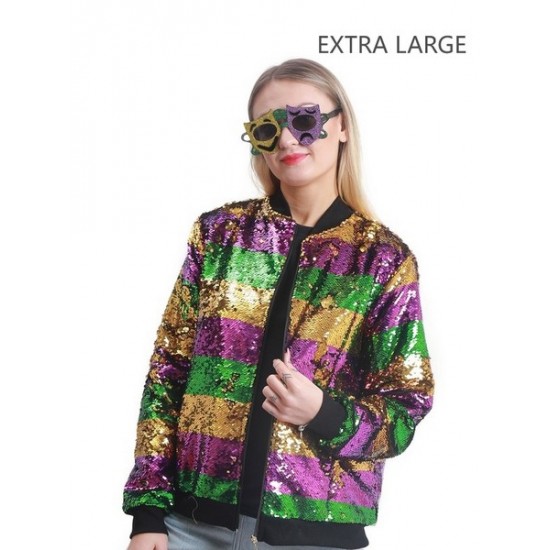 Mardi Gras Sequin Jacket - Extra Large Mardi Gras Sequin Jacket - Extra Large