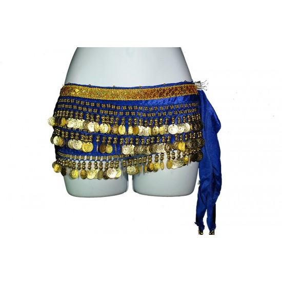 Blue Belly Dancing Hip Scarf
