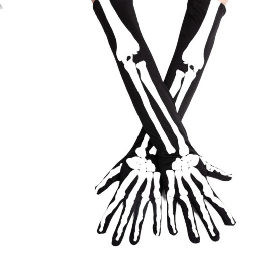 Skeleton Long Gloves - OS Skeleton Long Gloves - OS