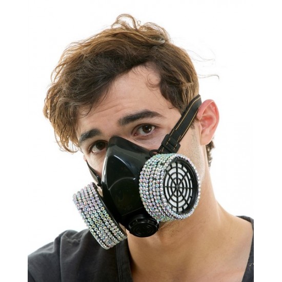 Rhinestone Gas Mask Rhinestone Gas Mask