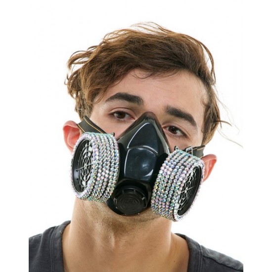 Rhinestone Gas Mask Rhinestone Gas Mask