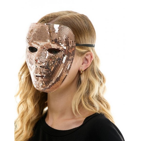 Rose Gold Mirror Full Face Mask