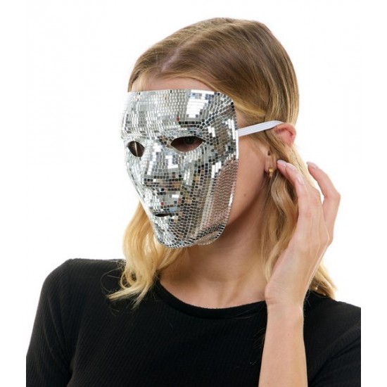 Silver Mirror Full Face Mask