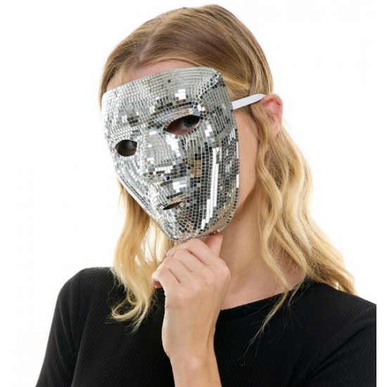 Silver Mirror Full Face Mask
