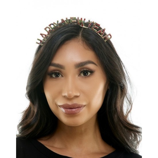 Rainbow NYE Rhinestone Headband Rainbow NYE Rhinestone Headband