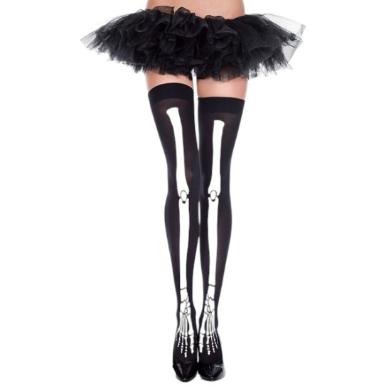 Skeleton Thigh Highs - OS Skeleton Thigh Highs - OS