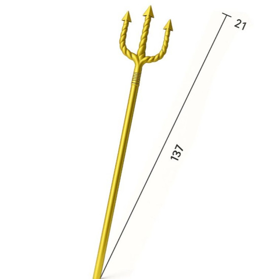 Gold Trident Staff Gold Trident Staff