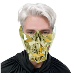 Polygon Gold Mirror Mask