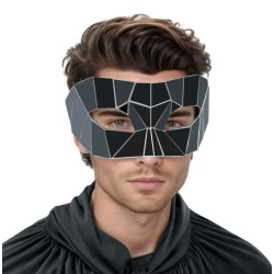 Polygon Black Mirror Mask