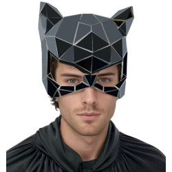 Polygon Black Mirror Mask