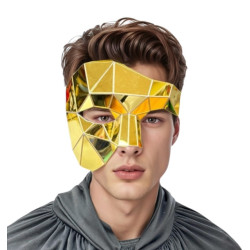 Polygon Gold Mirror Mask