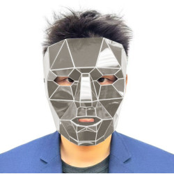 Polygon Silver Mirror Mask