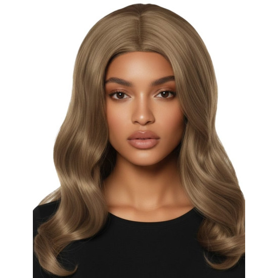 Long Wavy Ash Brown Wig