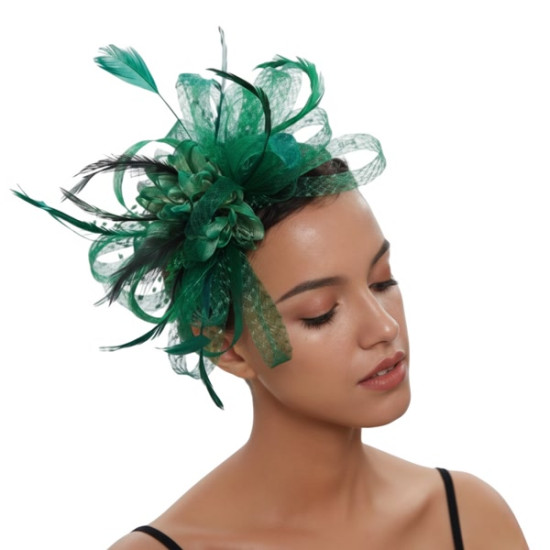 Green Fascinator