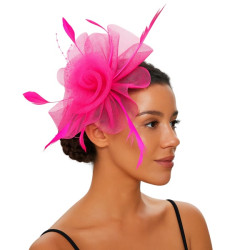 Hot Pink Fascinator