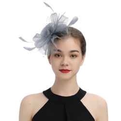 Grey Fascinator