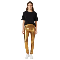 Gold Metallic Leggings - L/XL