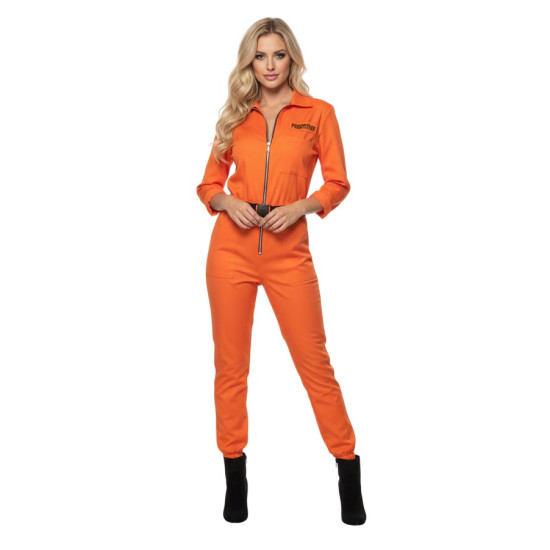 Women's Prisoner Jumpsuit - S/M