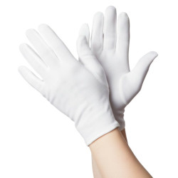 White Short Gloves