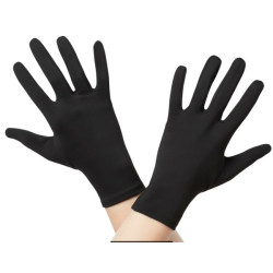 Short Black Gloves