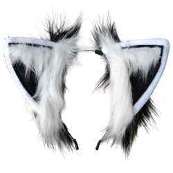 Black Furry  Ears