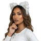 White Furry  Ears