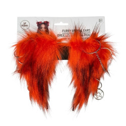 Orange Furry  Ears