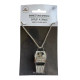 Silver Rhinestone Whistle Neck