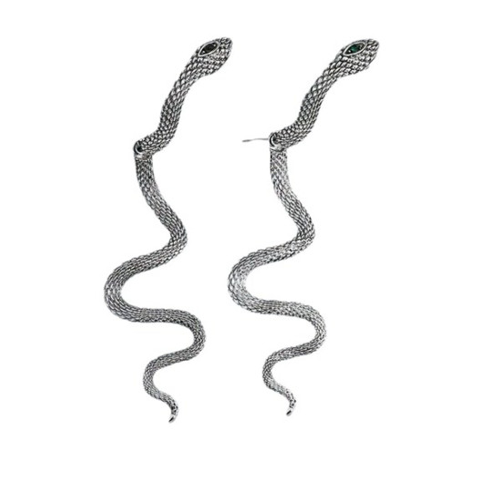 Silver Snakes Earrings