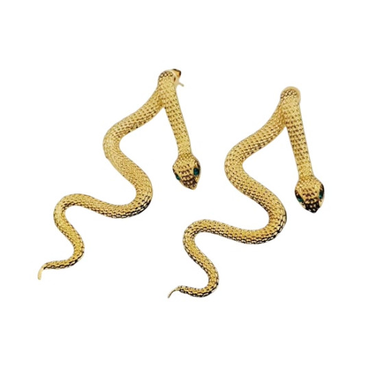 Gold Snakes Earrings
