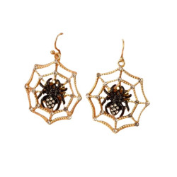Spider Web Earrings, 2 pairs