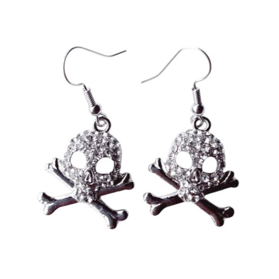 Pirate Rhinestone Earrings