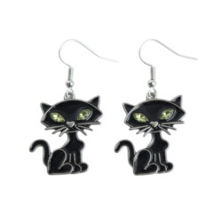 Black Cat Earrings