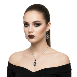 Spiders Necklace & Earrings Set