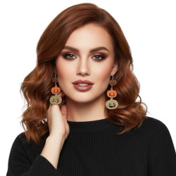 Pumpkin String Earrings