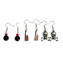 Halloween Earrings, 3 pairs
