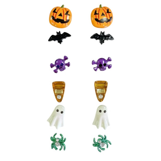 Mini Earrings, 6 pairs