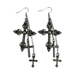 Gothic Cross Earrings