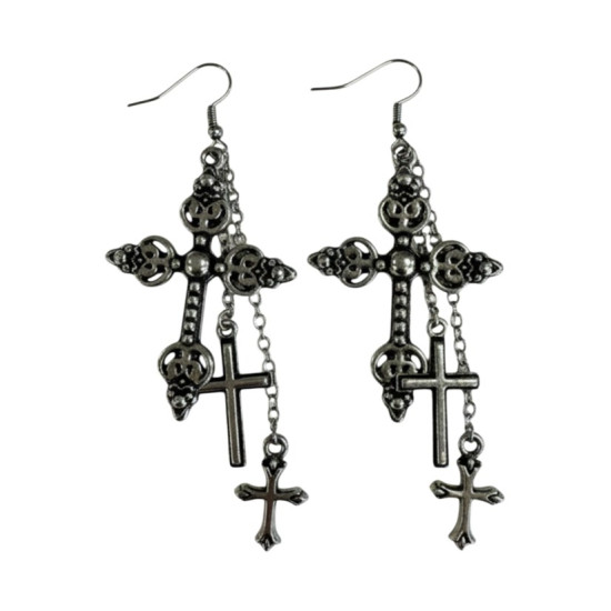 Gothic Cross Earrings