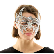 Silver Moon Queen Masquerade Mask Silver Moon Queen Masquerade Mask