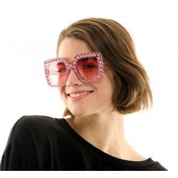 70s Oversized Rhinestone Pink Sunglasses 70s Oversized Rhinestone Pink Sunglasses