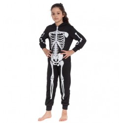 Child Hooded Skeleton Jumpsuit - Large Child Hooded Skeleton Jumpsuit - Large