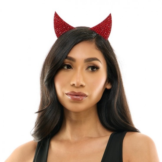 Red Rhinestone Devil Headband Red Rhinestone Devil Headband
