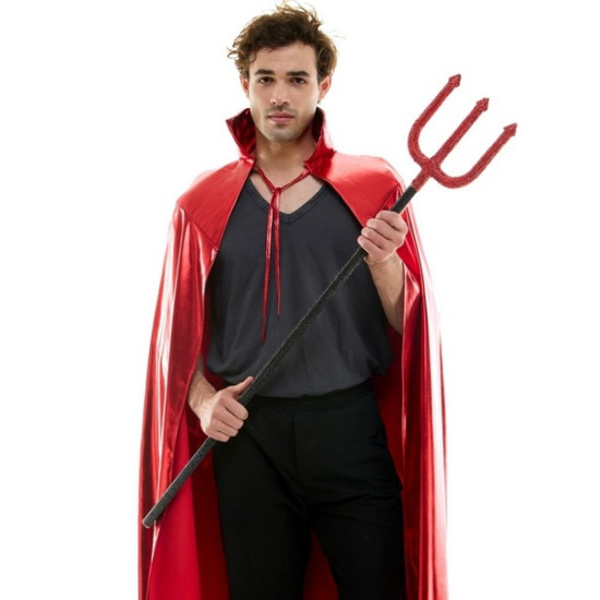 Red Rhinestone Devil Trident