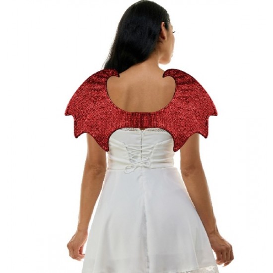 Red Rhinestone Wings